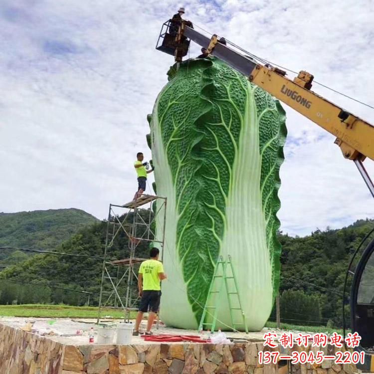 苏州白菜石雕凳给您的景观增添一份精致