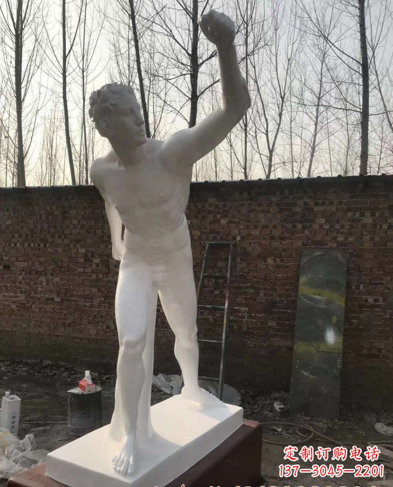 苏州玻璃钢大卫人物雕塑