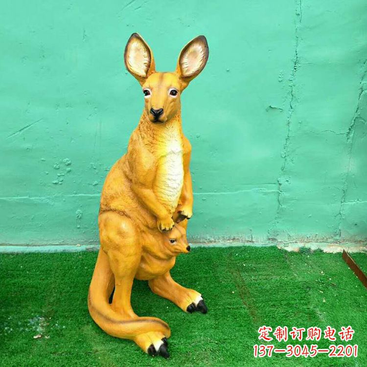 苏州玻璃钢袋鼠雕塑