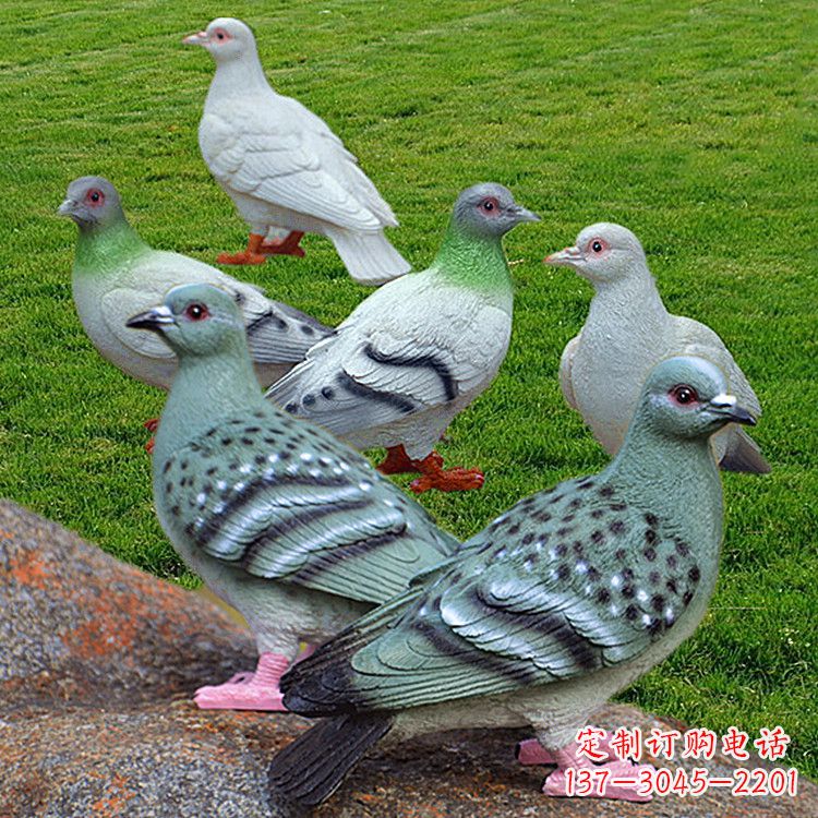 苏州玻璃钢雕塑和平鸽