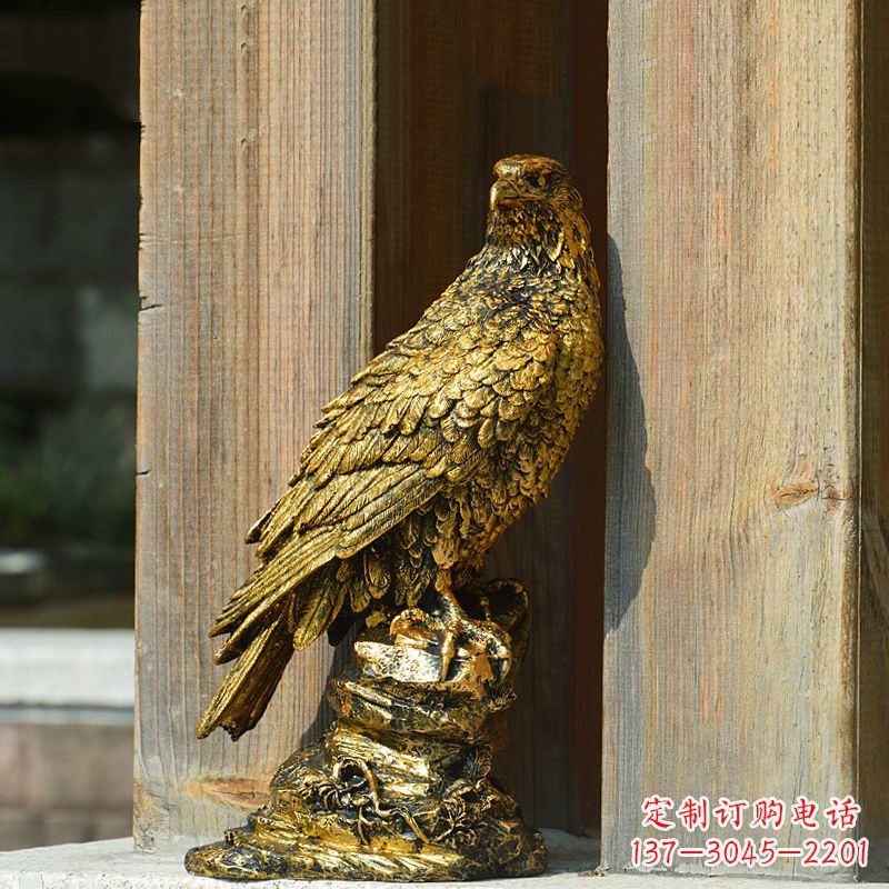苏州玻璃钢仿铜老鹰雕塑