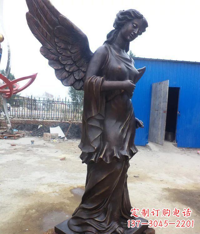 苏州玻璃钢仿铜欧式女人人物雕塑