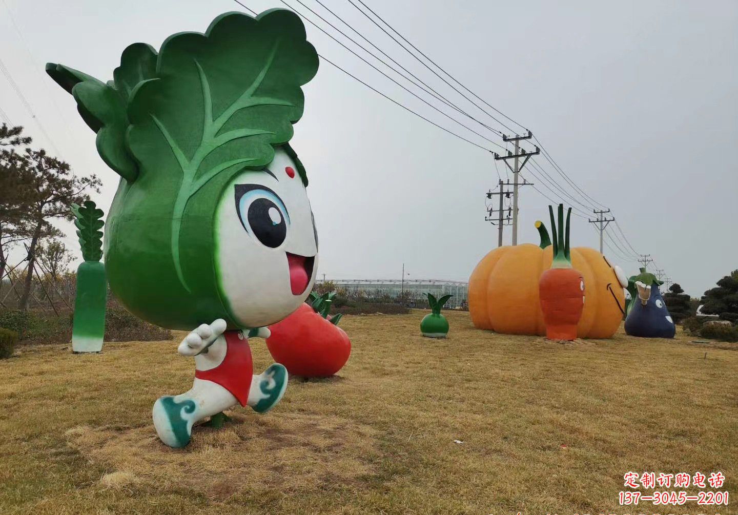 苏州玻璃钢白菜雕塑精美的艺术品