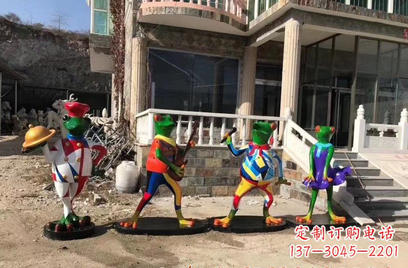 苏州玻璃钢制青蛙雕塑
