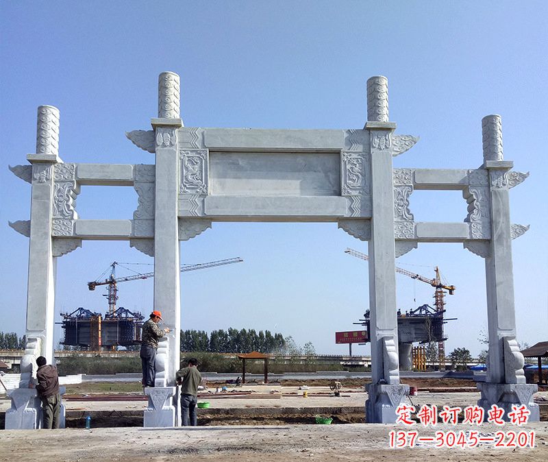 苏州玻璃钢牌坊雕塑美丽的艺术与历史结合