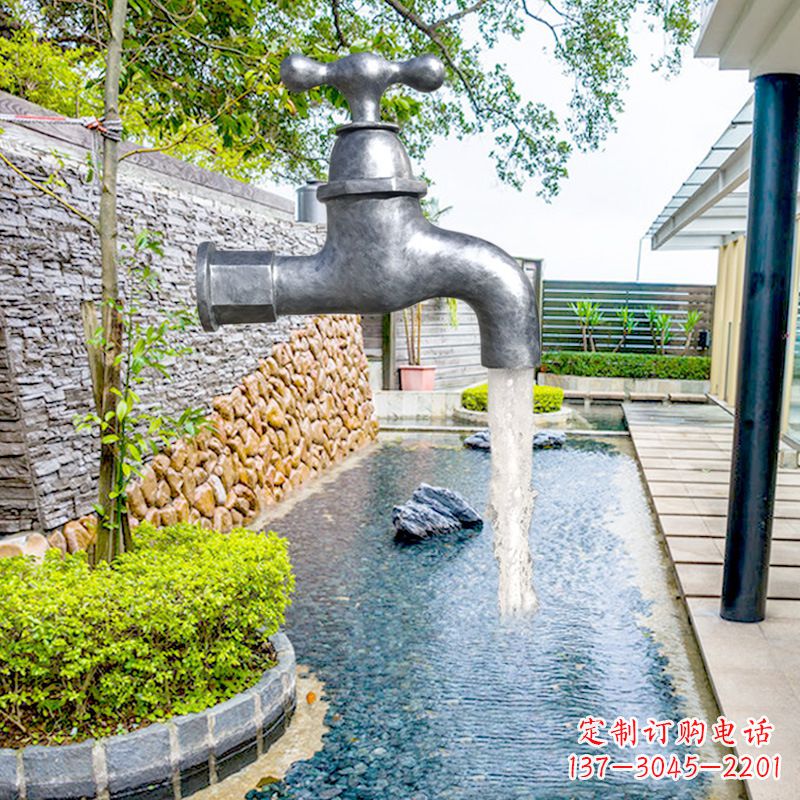 苏州玻璃钢水龙头喷泉雕塑精美绝伦