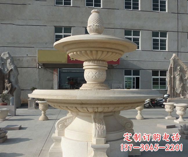 苏州菠萝雕塑点缀小区景观的精美艺术品