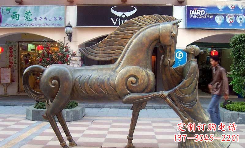苏州传承着传奇马雕塑