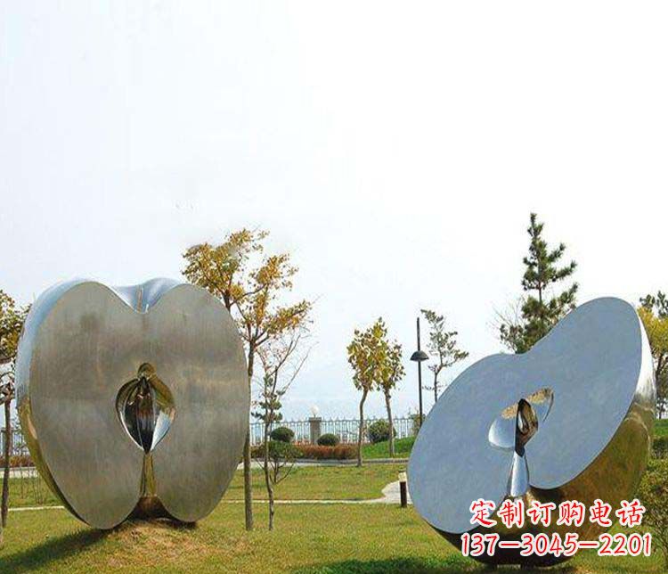 苏州不锈钢雕刻的苹果