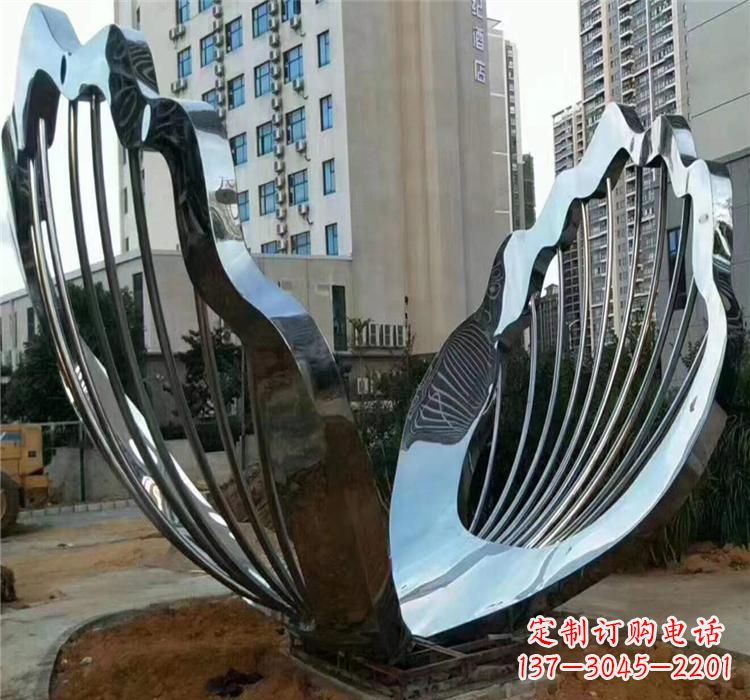 苏州不锈钢贝壳雕塑艺术与自然的完美结合