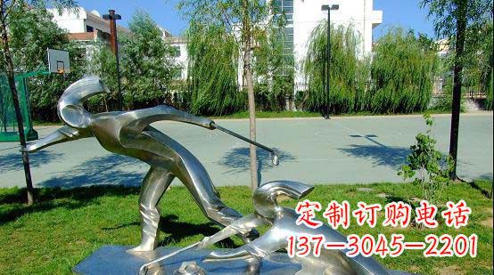 苏州不锈钢冰壶雕塑艺术与运动的完美结合