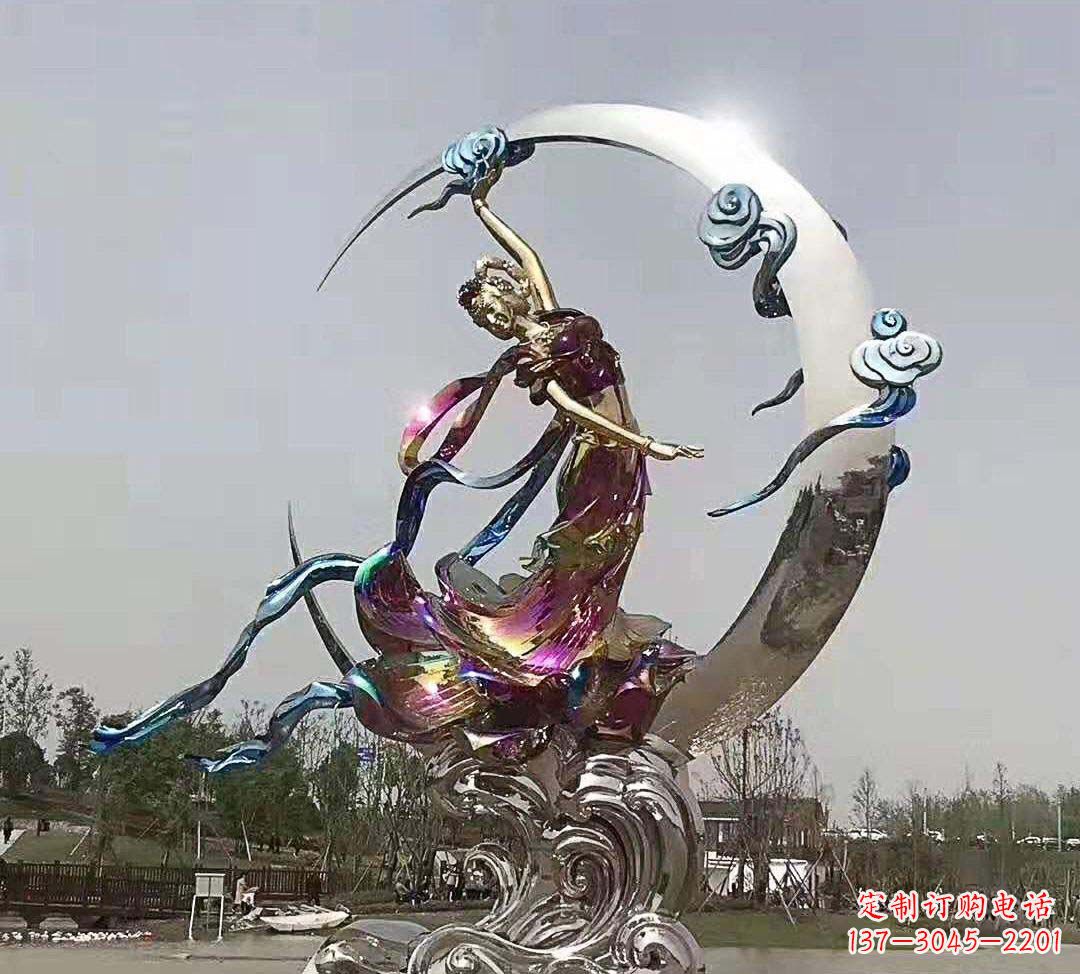 苏州不锈钢嫦娥奔月雕塑
