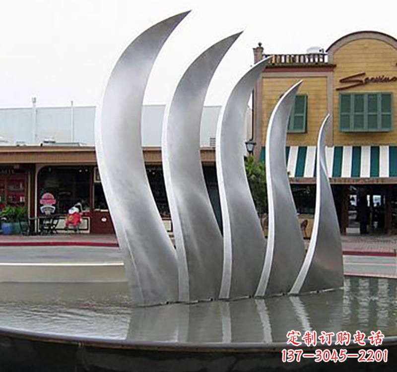 苏州不锈钢城市艺术翅膀雕塑羽翼展翔