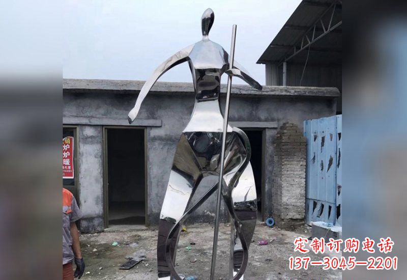 苏州精致的不锈钢大提琴雕塑