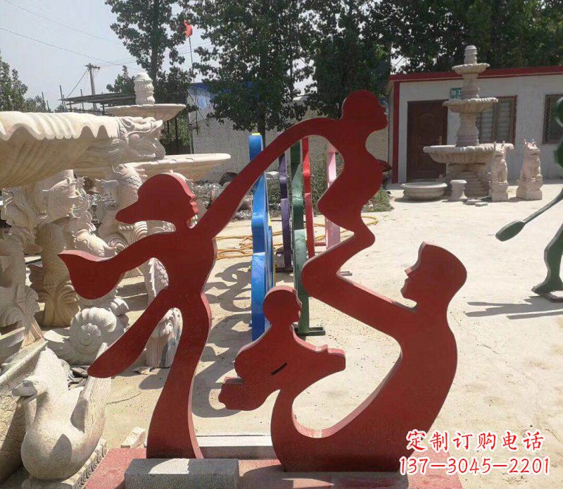 苏州不锈钢福字雕塑