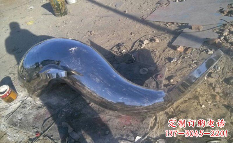 苏州不锈钢海豚雕塑展示优雅美丽