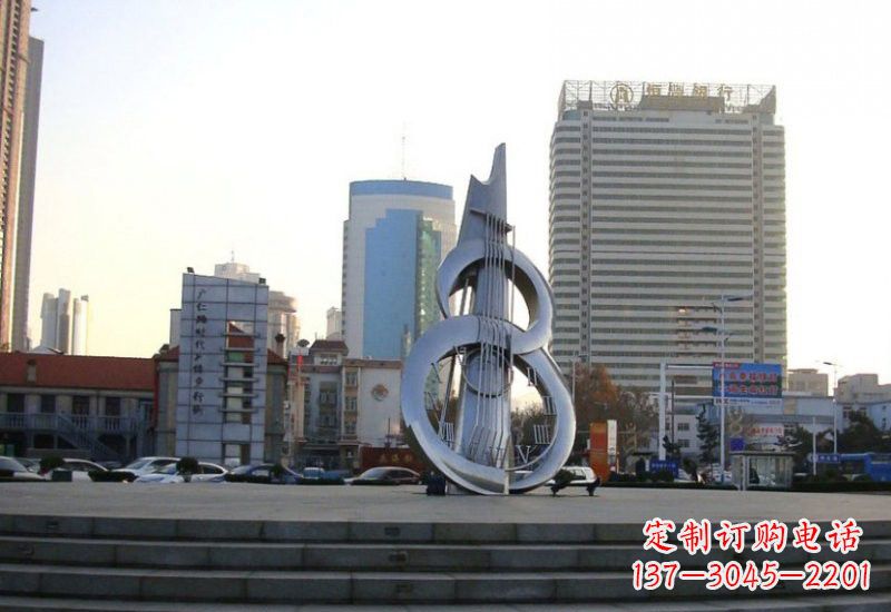 苏州不锈钢吉他雕塑