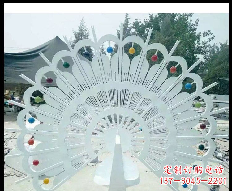 苏州精美不锈钢孔雀雕塑
