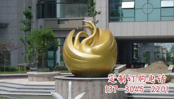 苏州不锈钢天鹅雕塑
