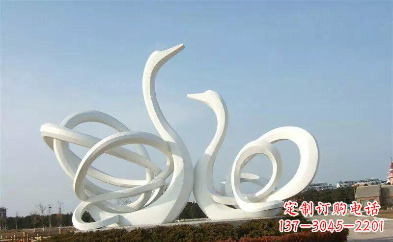 苏州不锈钢制作的天鹅雕塑