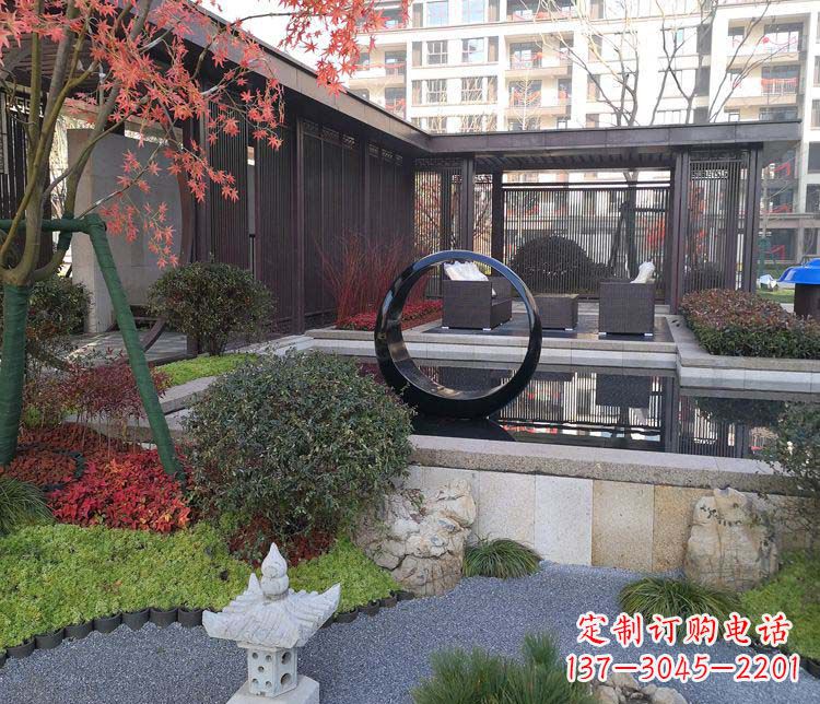 苏州不锈钢圆环雕塑——精美绝伦
