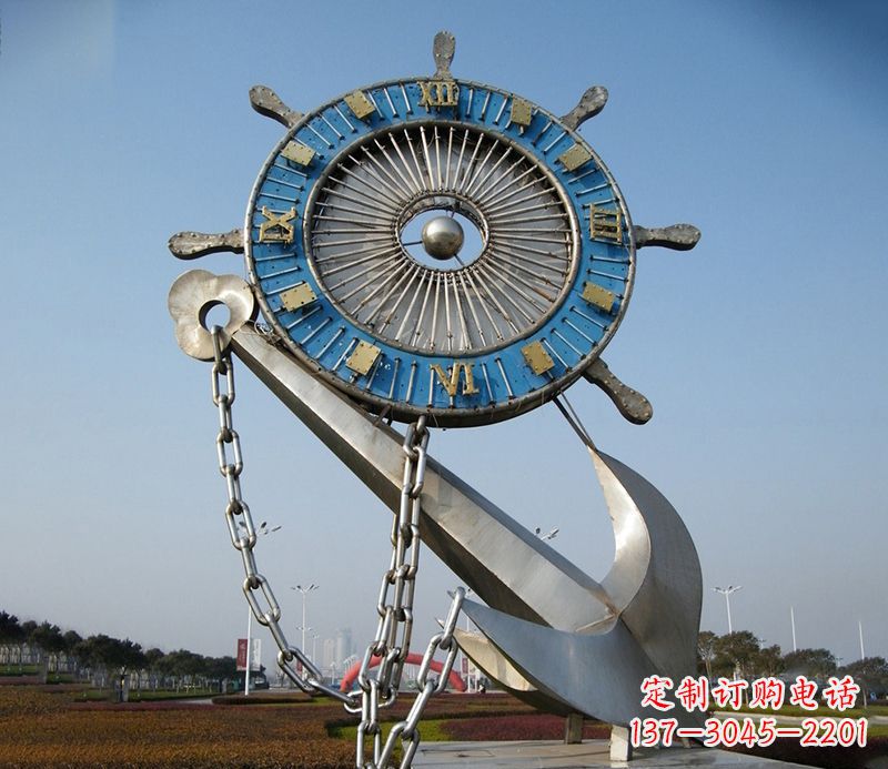苏州不锈钢船舵雕塑展现精湛工艺