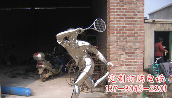 苏州不锈钢羽毛球雕塑——精致简洁的艺术作品