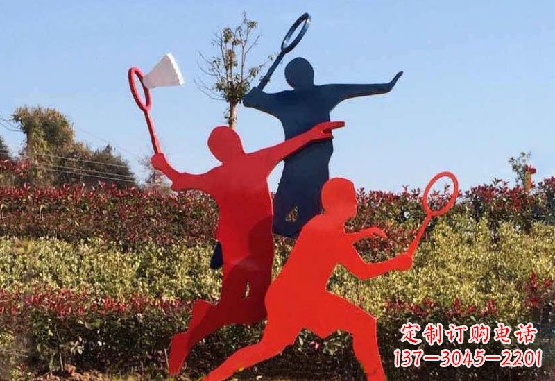苏州不锈钢羽毛球雕塑精美绝伦