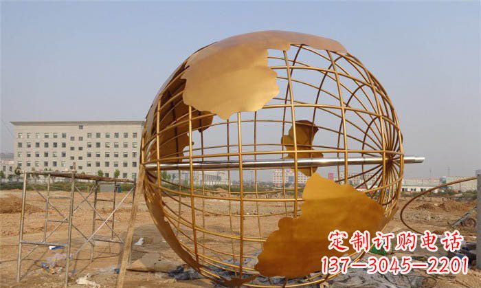 苏州不锈钢地球公园景观雕塑
