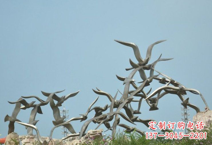 苏州不锈钢飞翔的大雁雕塑