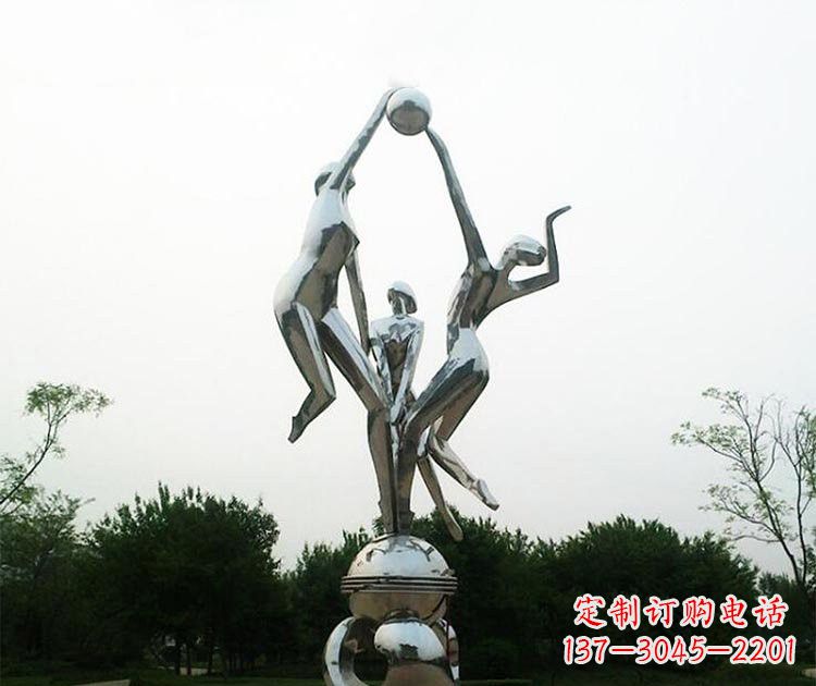 苏州排球女孩雕塑