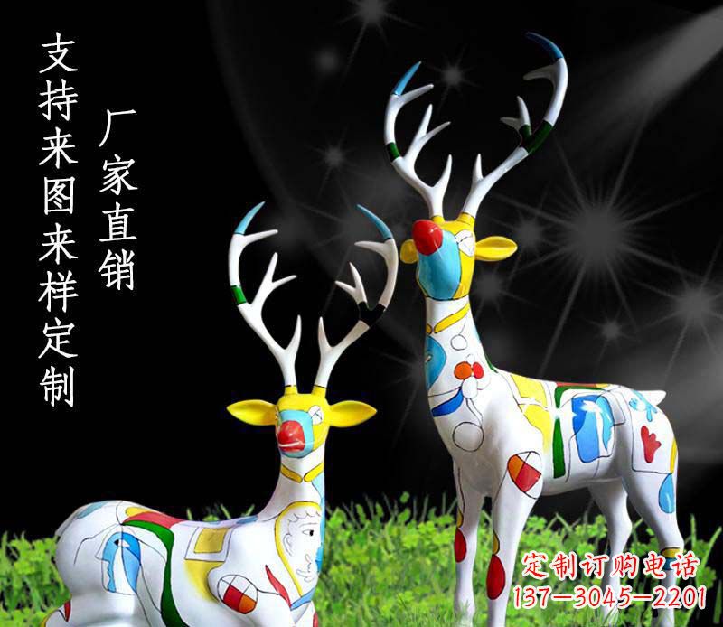 苏州不锈钢动物雕塑——小鹿