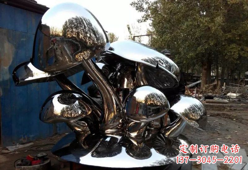 苏州不锈钢公园蘑菇雕塑