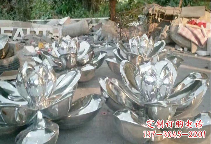 苏州不锈钢莲花雕塑一件象征着美丽与自由的作品