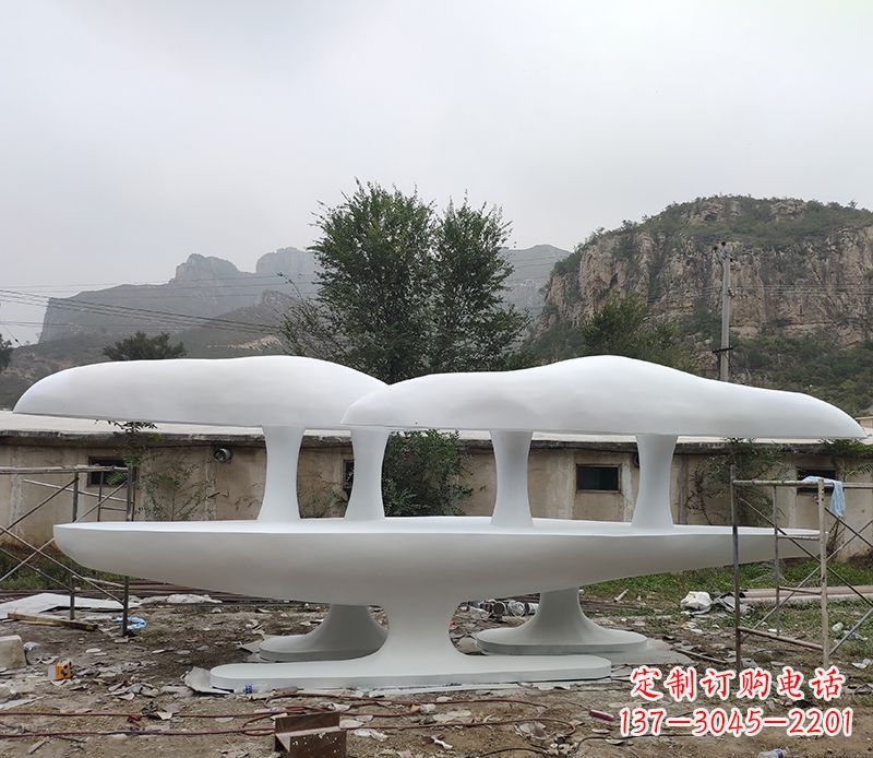 苏州不锈钢蘑菇雕塑美丽的景观装置