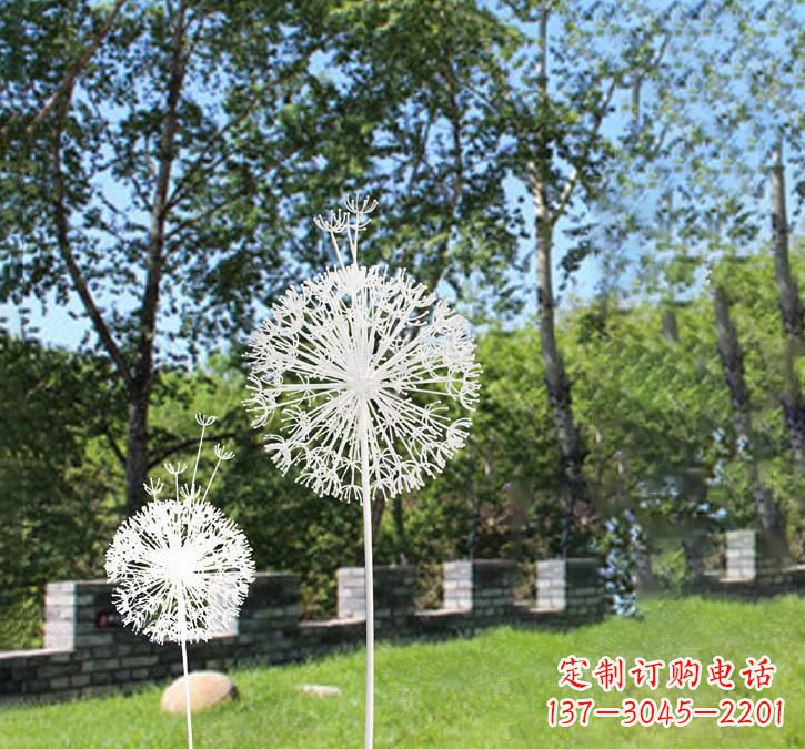 苏州不锈钢广场上的蒲公英雕塑