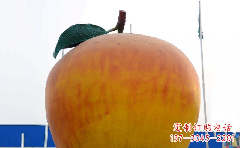 苏州不锈钢苹果雕塑浓缩艺术精髓