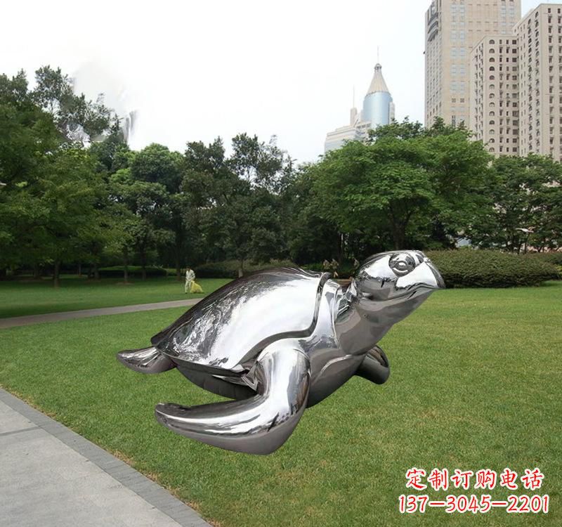 苏州不锈钢海龟雕塑传承海洋文化的象征