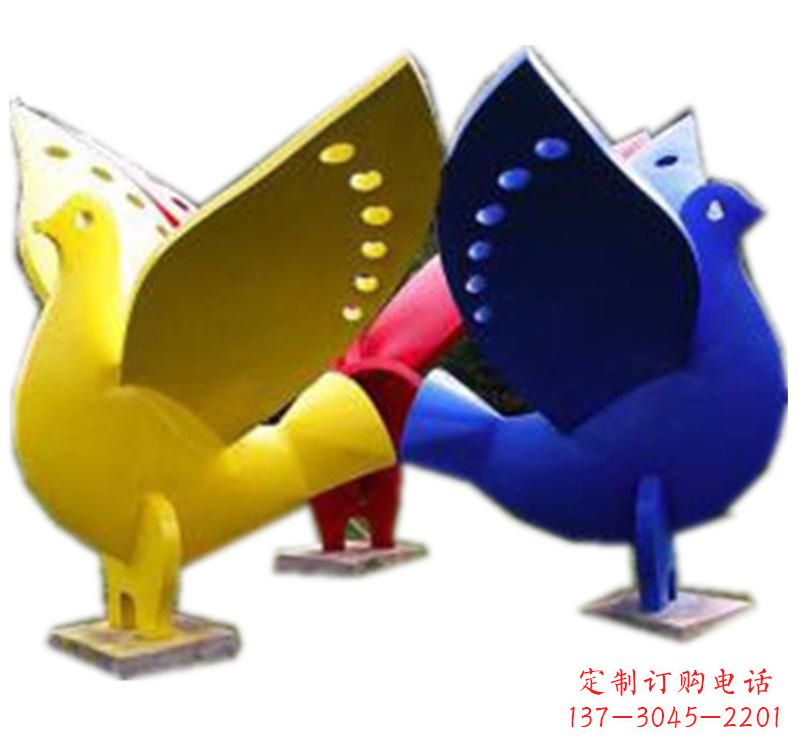 苏州不锈钢制作的和平鸽雕塑