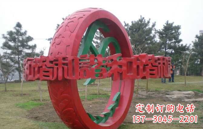 苏州不锈钢谐圆环雕塑精致美观
