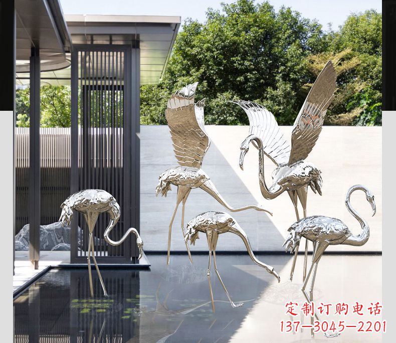 苏州不锈钢火烈鸟雕塑雕刻艺术的精粹