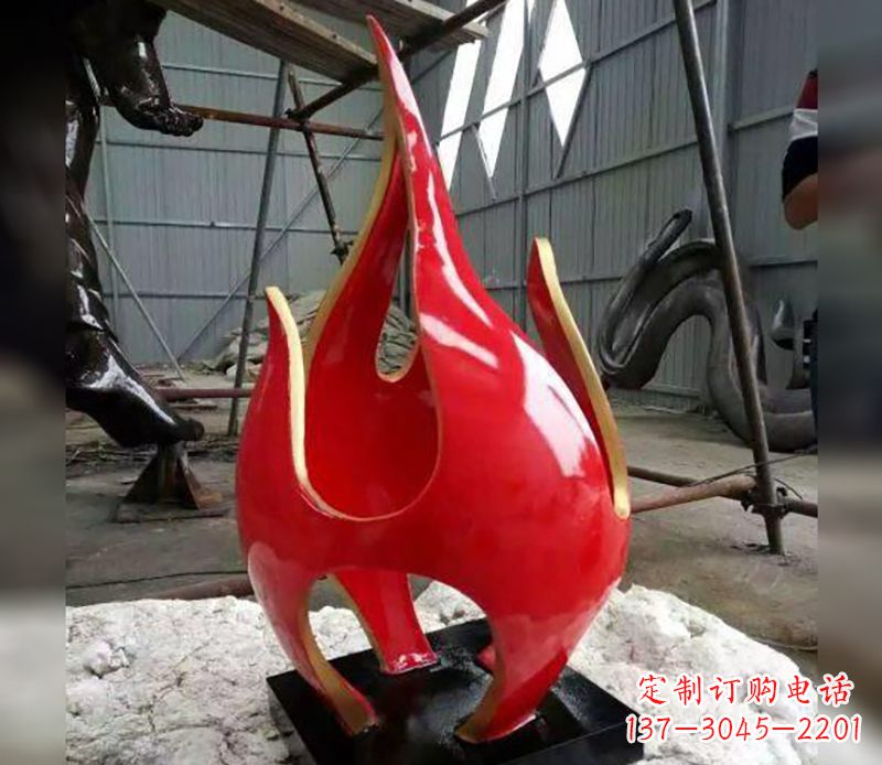 苏州不锈钢火龙果雕塑传承传统文化的艺术品
