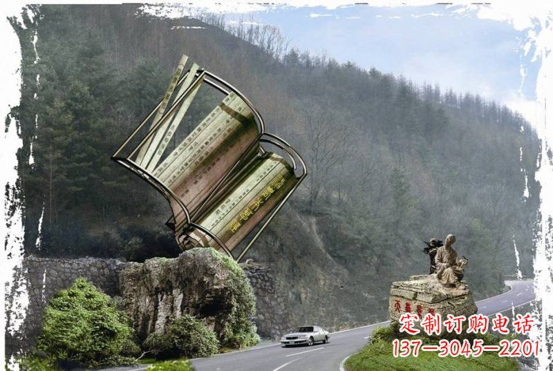 苏州神农本草经竹简雕塑——传承中华文化精髓