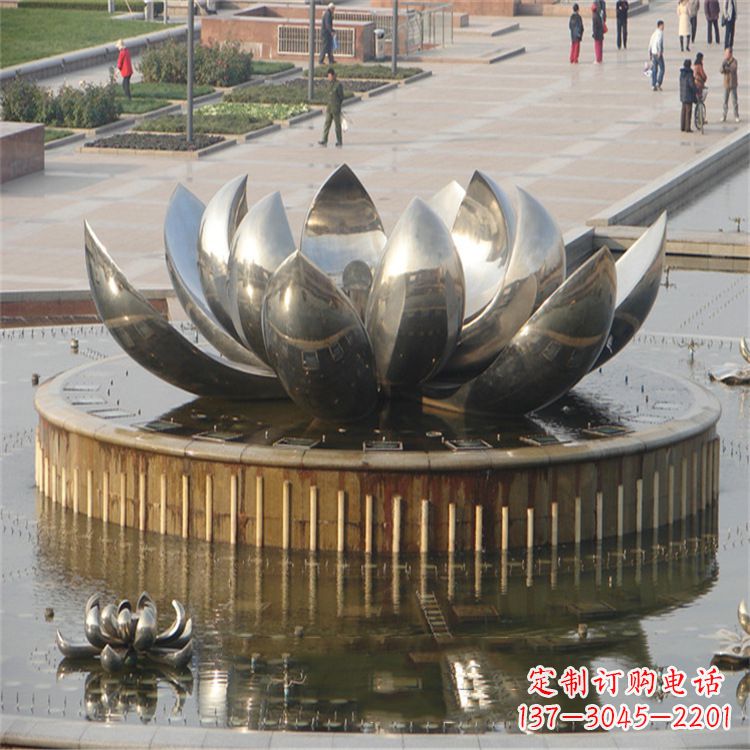 苏州不锈钢莲花喷泉——艺术与美的完美结合