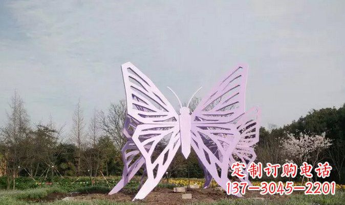 苏州不锈钢蝴蝶雕塑美丽的艺术装点