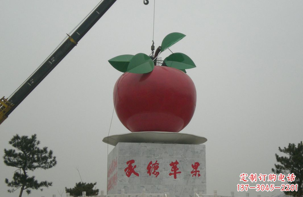 苏州不锈钢苹果雕塑精美绝伦的艺术杰作