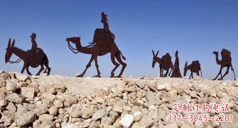 苏州不锈钢骆驼雕塑传承古代传统