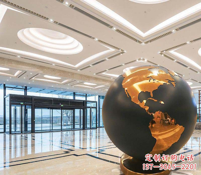 苏州不锈钢地球仪雕塑精美绝伦