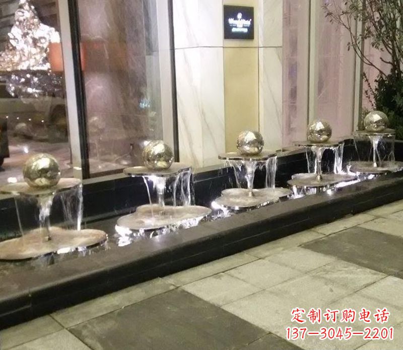 苏州不锈钢小喷泉雕塑——美化环境的艺术
