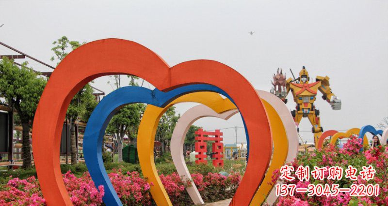 苏州不锈钢心形拱门雕塑——浪漫之门